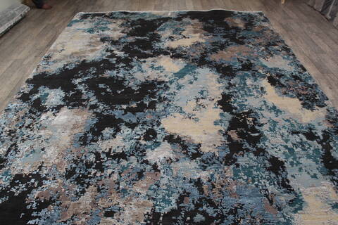 Jaipur Black Hand Knotted 90 X 124 Area Rug 905-146502 Image 9