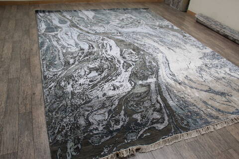 Jaipur Grey Hand Knotted 90 X 120 Area Rug 905-146504 Image 2