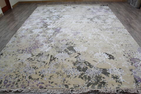 Jaipur Grey Hand Knotted 91 X 123 Area Rug 905-146505 Image 1