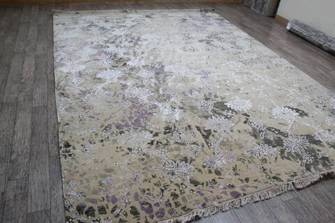 Jaipur Grey Hand Knotted 91 X 123 Area Rug 905-146505 Image 2