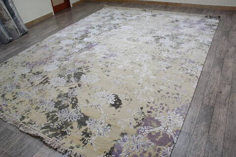 Jaipur Grey Hand Knotted 91 X 123 Area Rug 905-146505 Image 3