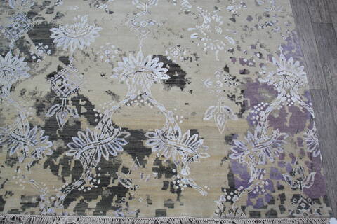 Jaipur Grey Hand Knotted 91 X 123 Area Rug 905-146505 Image 5
