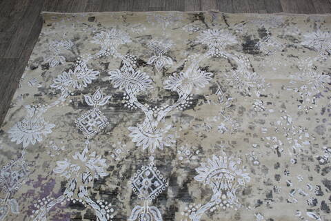 Jaipur Grey Hand Knotted 91 X 123 Area Rug 905-146505 Image 7
