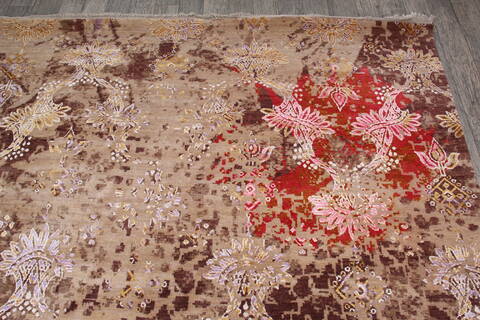 Jaipur Beige Hand Knotted 92 X 122 Area Rug 905-146506 Image 8