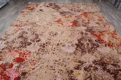 Jaipur Beige Hand Knotted 92 X 122 Area Rug 905-146506 Image 9