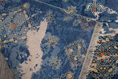 Jaipur Blue Hand Knotted 90 X 124 Area Rug 905-146507 Image 10