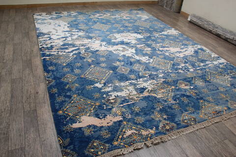 Jaipur Blue Hand Knotted 90 X 124 Area Rug 905-146507 Image 2