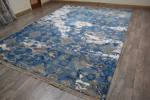 Jaipur Blue Hand Knotted 90 X 124 Area Rug 905-146507 Image 3