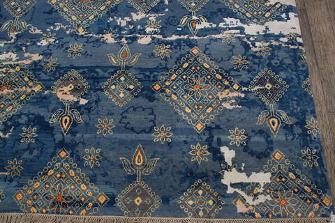 Jaipur Blue Hand Knotted 90 X 124 Area Rug 905-146507 Image 5