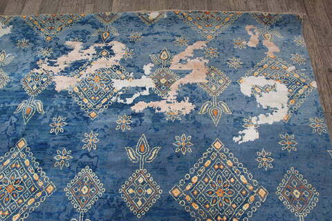 Jaipur Blue Hand Knotted 90 X 124 Area Rug 905-146507 Image 8