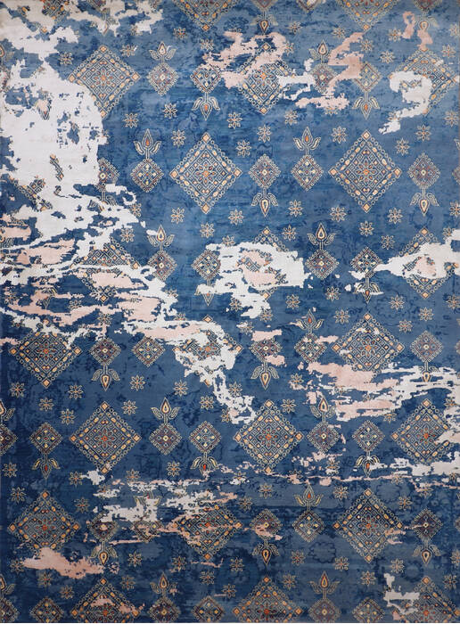 Jaipur Blue Hand Knotted 90 X 124 Area Rug 905-146507 Image 0