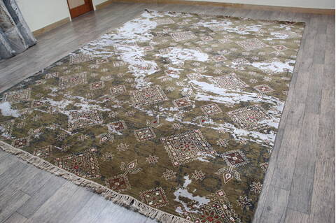 Jaipur Green Hand Knotted 91 X 122 Area Rug 905-146508 Image 3