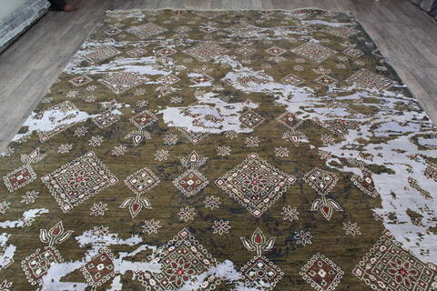 Jaipur Green Hand Knotted 91 X 122 Area Rug 905-146508 Image 9