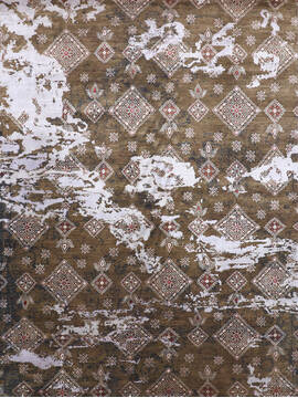 Indian Jaipur Green Rectangle 9x12 ft Wool and Viscose Carpet 146508