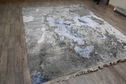 Jaipur Grey Hand Knotted 80 X 102 Area Rug 905-146510 Image 2