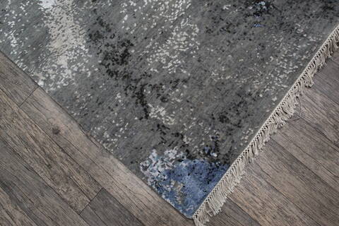 Jaipur Grey Hand Knotted 80 X 102 Area Rug 905-146510 Image 5