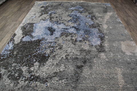 Jaipur Grey Hand Knotted 80 X 102 Area Rug 905-146510 Image 7