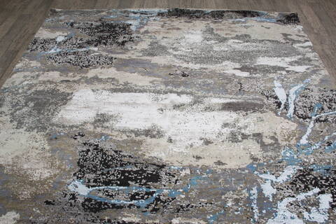 Jaipur Grey Hand Knotted 80 X 101 Area Rug 905-146512 Image 4
