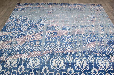 Jaipur Blue Hand Knotted 81 X 105 Area Rug 905-146514 Image 6