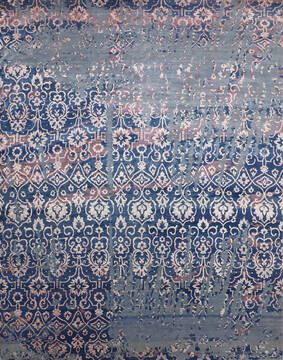 Jaipur Blue Hand Knotted 8'1" X 10'5"  Area Rug 905-146514
