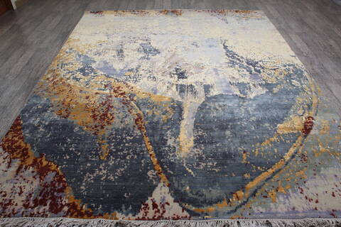 Jaipur Blue Hand Knotted 80 X 100 Area Rug 905-146517 Image 1