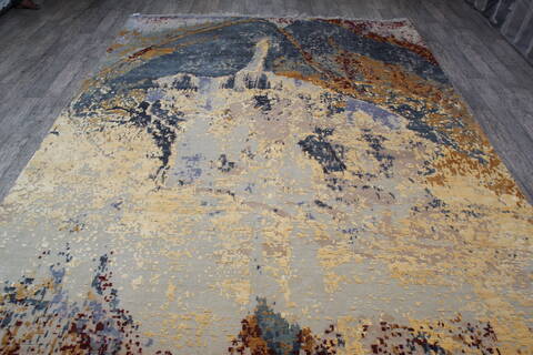 Jaipur Blue Hand Knotted 80 X 100 Area Rug 905-146517 Image 6