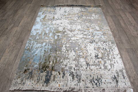 Jaipur Grey Hand Knotted 50 X 70  Area Rug 905-146519 Image 1