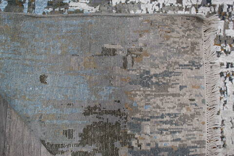 Jaipur Grey Hand Knotted 50 X 70  Area Rug 905-146519 Image 6