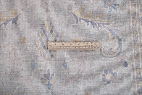 Chobi Grey Runner Hand Knotted 28 X 120 Area Rug 700-146527 Image 6