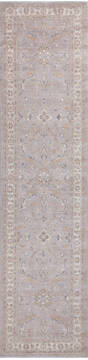 Afghan Chobi Grey Runner 10 to 12 ft Wool Carpet 146528