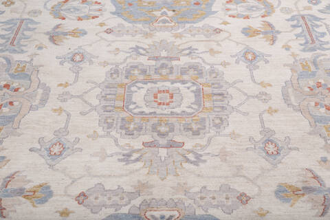 Chobi Grey Hand Knotted 103 X 140 Area Rug 700-146530 Image 3