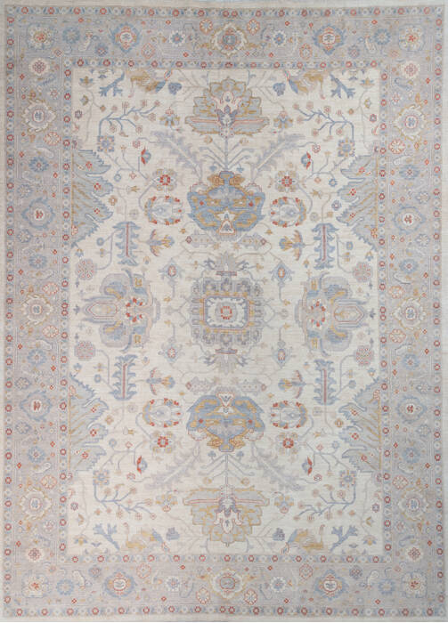 Chobi Beige Hand Knotted 103 X 140 Area Rug 700-146530 Image 0