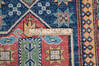 Kazak Blue Runner Hand Knotted 27 X 99  Area Rug 700-146531 Thumb 6