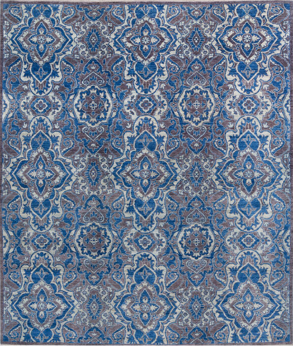 Chobi Grey Hand Knotted 85 X 100 Area Rug 700-146532 Image 0