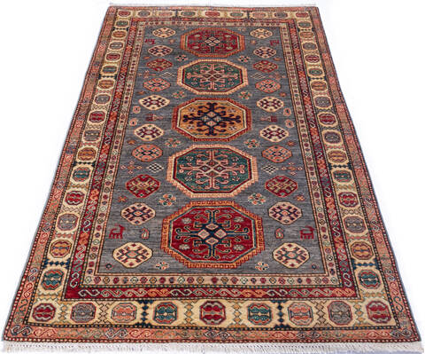 Chobi Grey Hand Knotted 41 X 64 Area Rug 700-146533 Image 1