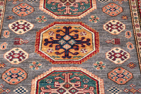 Chobi Grey Hand Knotted 41 X 64 Area Rug 700-146533 Image 3