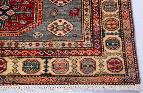 Chobi Grey Hand Knotted 41 X 64 Area Rug 700-146533 Image 4
