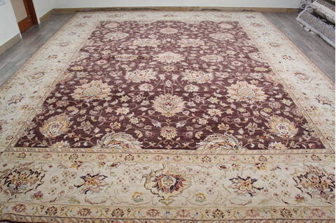 Jaipur Brown Hand Knotted 1110 X 1411 Area Rug 905-146544 Image 1