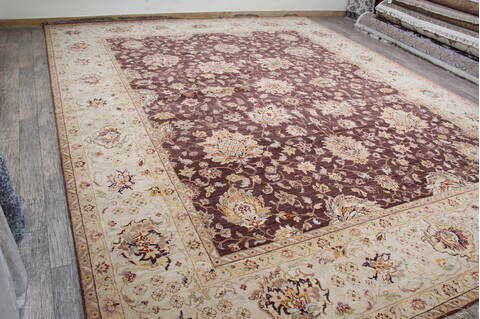 Jaipur Brown Hand Knotted 1110 X 1411 Area Rug 905-146544 Image 2