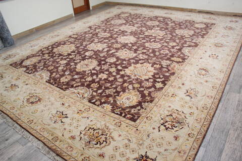 Jaipur Brown Hand Knotted 1110 X 1411 Area Rug 905-146544 Image 3