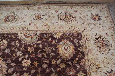 Jaipur Brown Hand Knotted 1110 X 1411 Area Rug 905-146544 Image 8