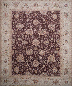 Jaipur Brown Hand Knotted 11'10" X 14'11"  Area Rug 905-146544