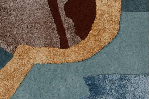 Modern Multicolor Hand Tufted 50 X 80 Area Rug 902-146547 Image 3