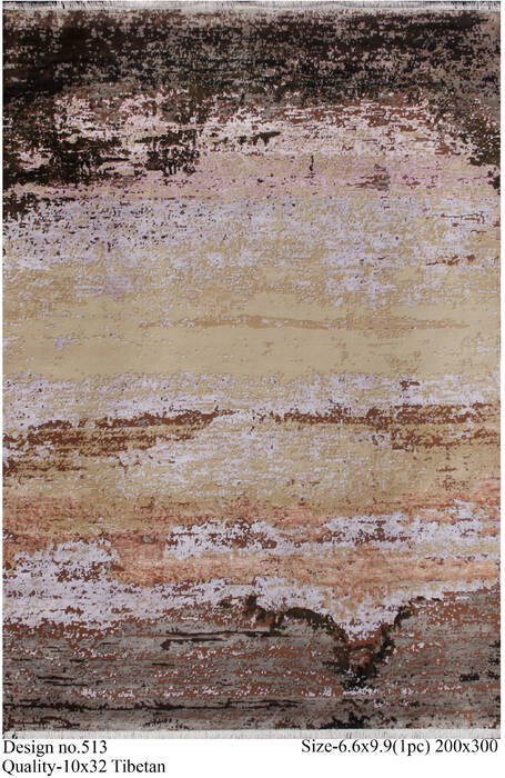 Modern Multicolor Hand Knotted 66 X 99 Area Rug 902-146551 Image 1