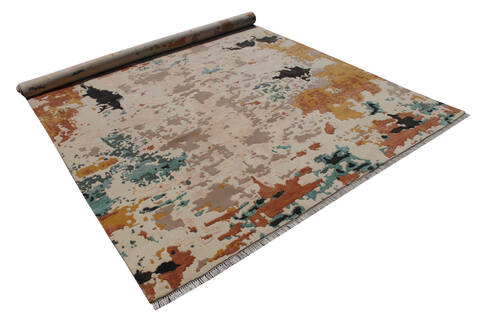 Modern Multicolor Hand Knotted 66 X 99 Area Rug 902-146554 Image 2