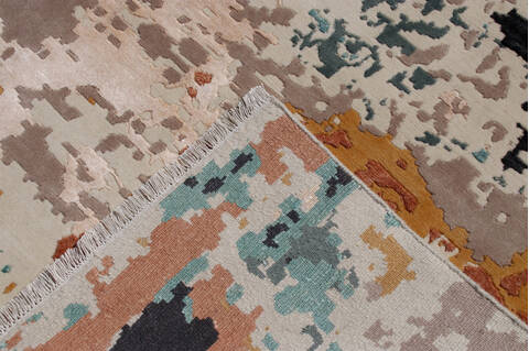 Modern Multicolor Hand Knotted 66 X 99 Area Rug 902-146554 Image 4