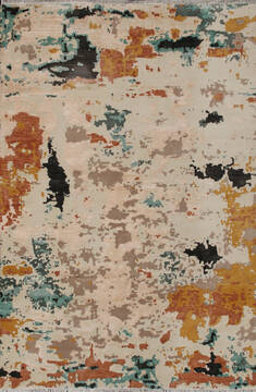 Modern Multicolor Hand Knotted 6'6" X 9'9"  Area Rug 902-146554