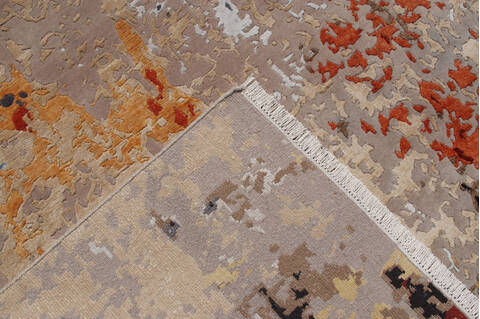 Modern Multicolor Hand Knotted 56 X 80 Area Rug 902-146556 Image 2