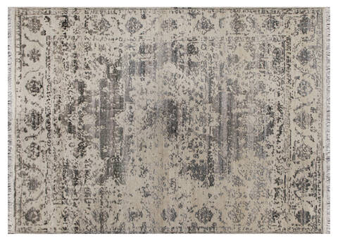 Modern Grey Hand Knotted 40 X 60 Area Rug 902-146561 Image 1