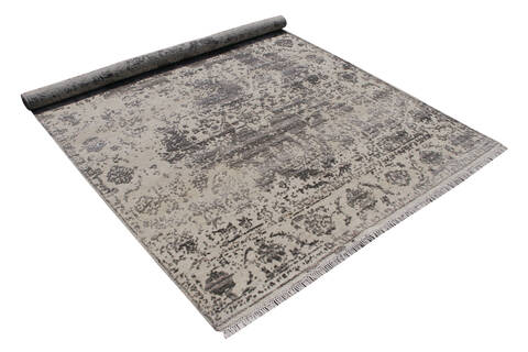 Modern Grey Hand Knotted 40 X 60 Area Rug 902-146561 Image 2